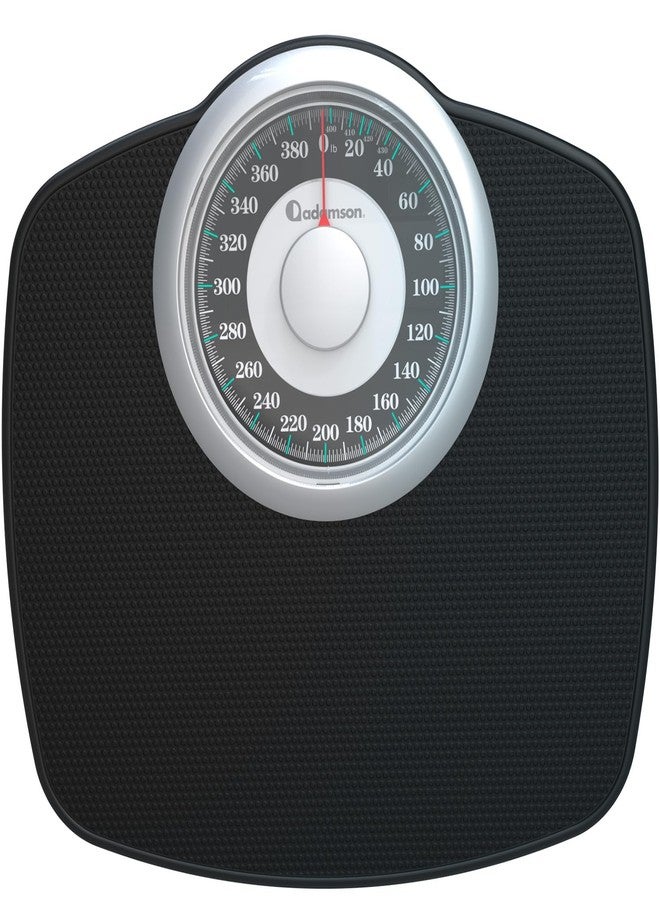 Adamson A25T Scales for Body Weight - Up to 400 LB - 5.3" Dial on 12.4" x 10.2" Platform - Anti-Skid Rubber Surface - High Precision Bathroom Scale Analog - Durable with 20-Year Assurance - Image 1