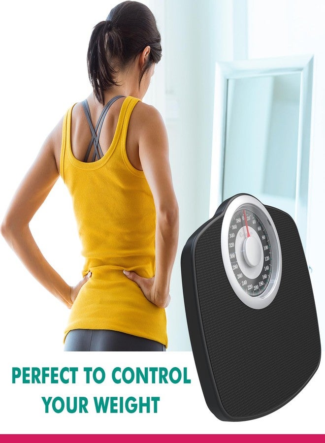 Adamson A25T Scales for Body Weight - Up to 400 LB - 5.3" Dial on 12.4" x 10.2" Platform - Anti-Skid Rubber Surface - High Precision Bathroom Scale Analog - Durable with 20-Year Assurance - Image 5