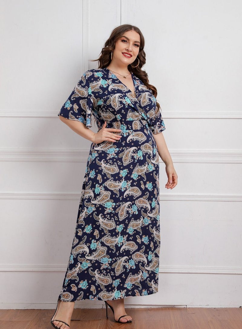 Loquat New Summer And Fall Plus-size Women's Dress Multicolour  - Image 2