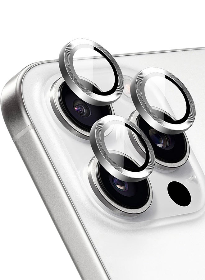 Tersely [4 Pieces] Camera Lens Protector for iPhone 16 Pro and iPhone 16 Pro Max 2024, 9H Transparent Camera Tempered Glass Protective Cover - Image 1