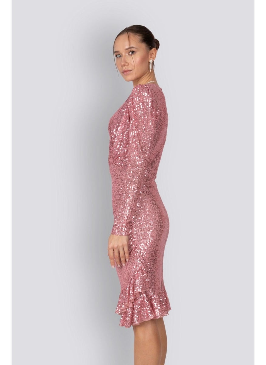 HOXS Sequin Cocktail Dress  - Image 3