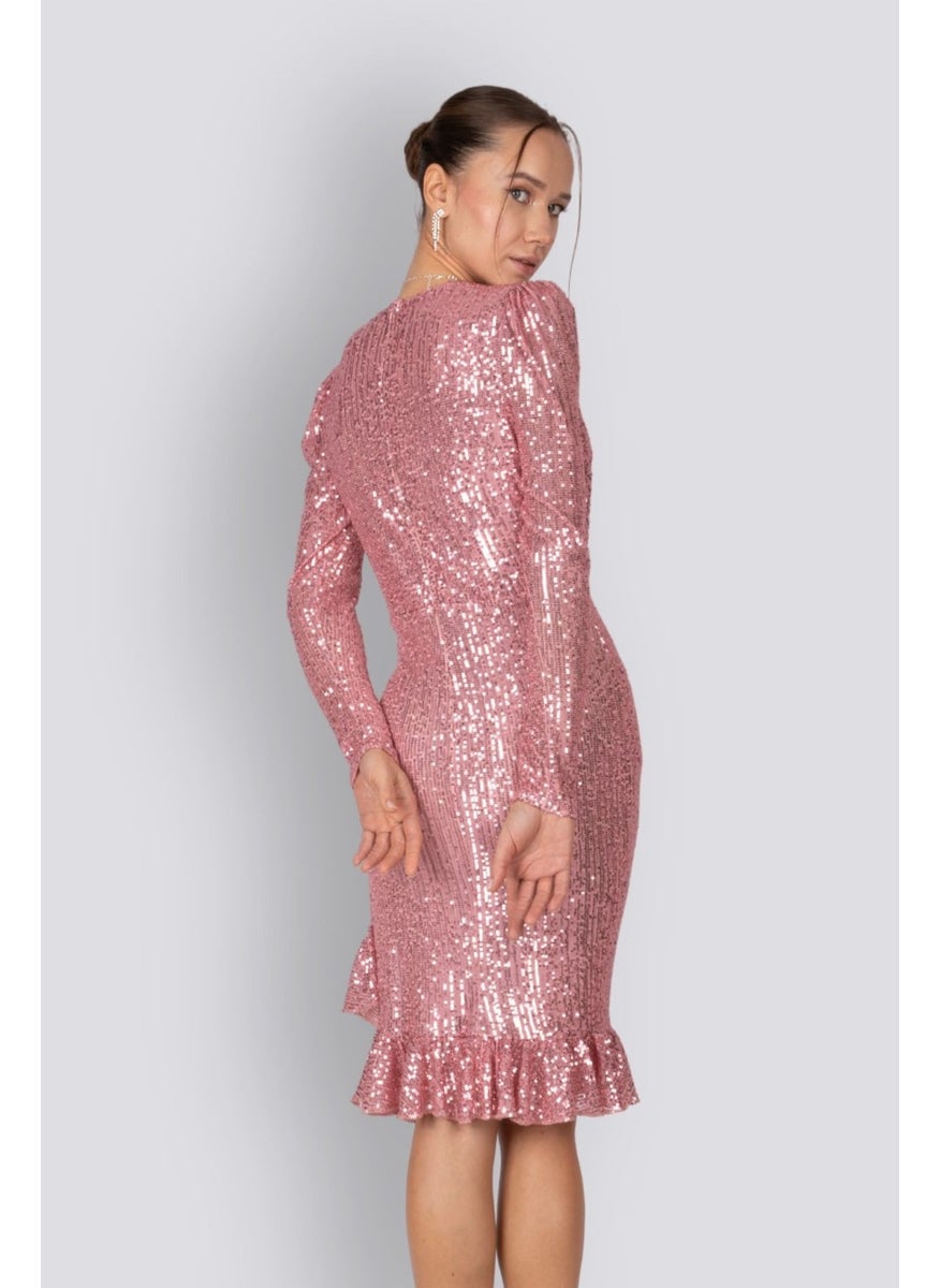 HOXS Sequin Cocktail Dress  - Image 4
