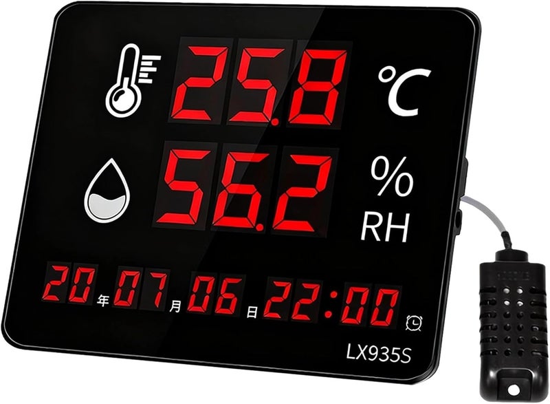 Digital Thermometer with Probe, Alert System, Led Display - Image 1