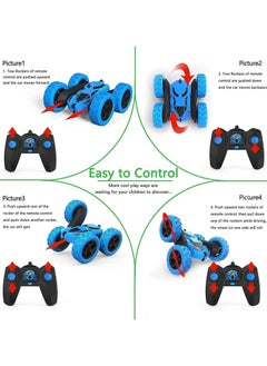 ORiTi ORiTi Remote Control car 2.4 GHz Electric Race Stunt Car Double Sided 360° Rolling Rotating Rotation LED Headlights RC 4WD High Speed Off Road  - Image 2
