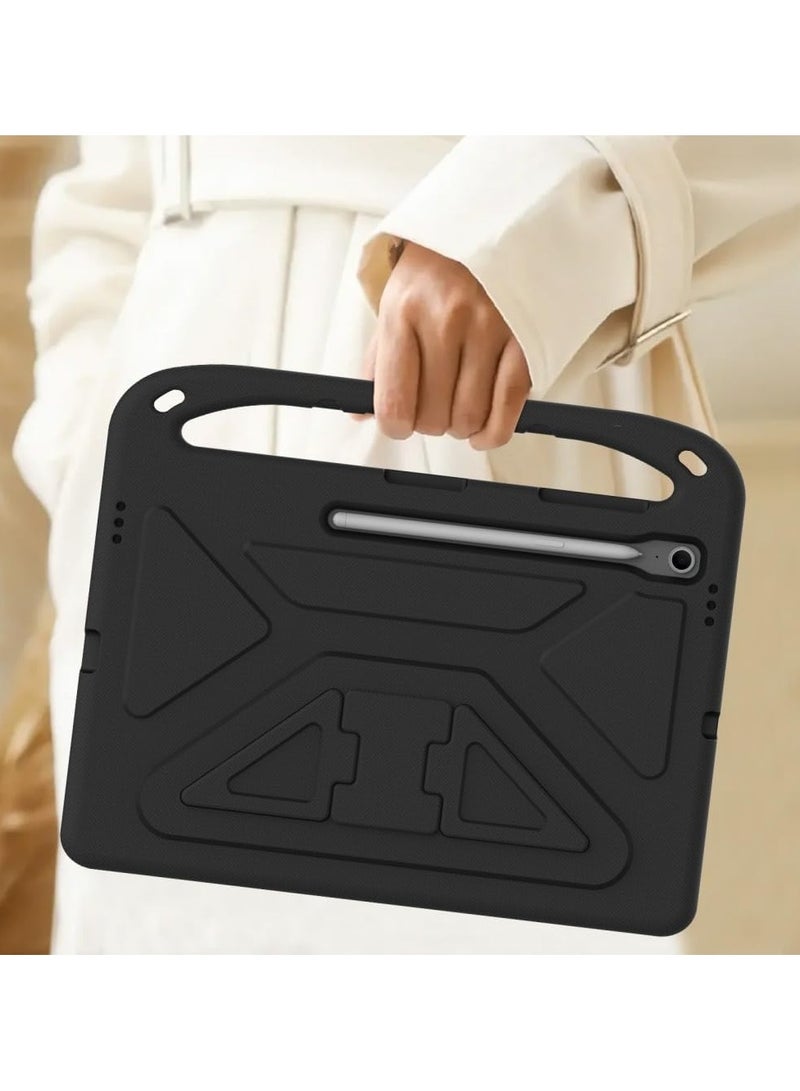 VKL Kids Case for Samsung Galaxy Tab S10 FE Plus 13.1 inch 2025 Tablet [Kids Friendly] Durable Lightweight EVA Shockproof Portable Handle Stand Cover with Shoulder Strap (Black) - Image 5