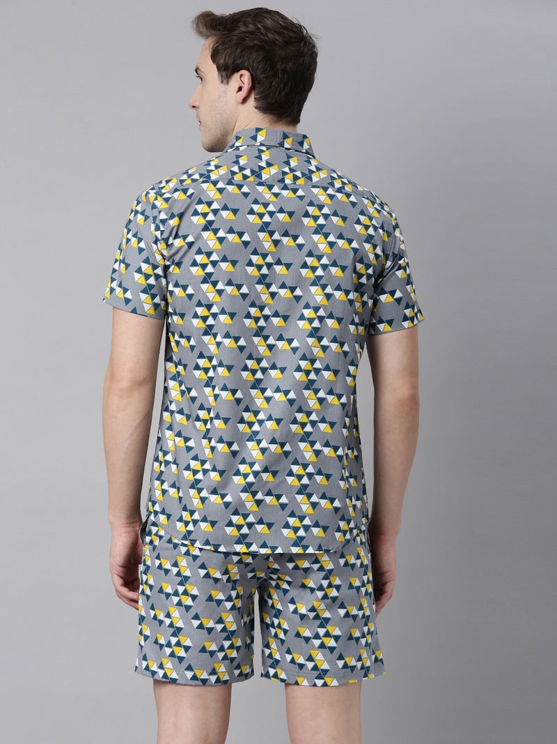 Joven Men's Light Blue Printed Co-Ords Set - Image 2