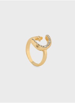 ELLA Moon & Star Diamante Ring  - Image 3