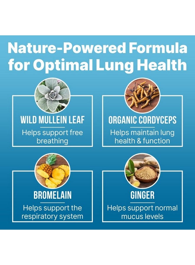 Generic Lung Clear Pro Lung Support Supplement Drops with Wild Mullein Leaf Extract for Lungs and Mucus Relief Support - 2 Fl oz  - Image 3