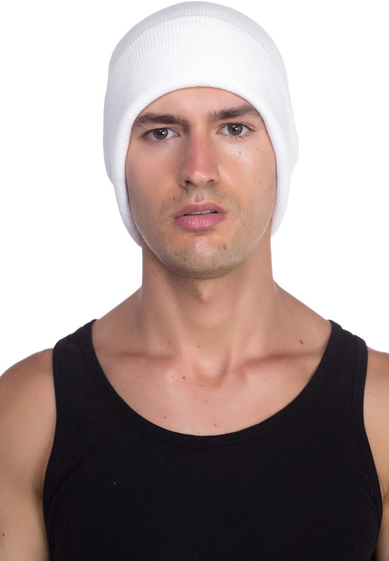Top Level Beanie Men Women - Unisex Cuffed Plain Skull Knit Hat Cap - Image 4