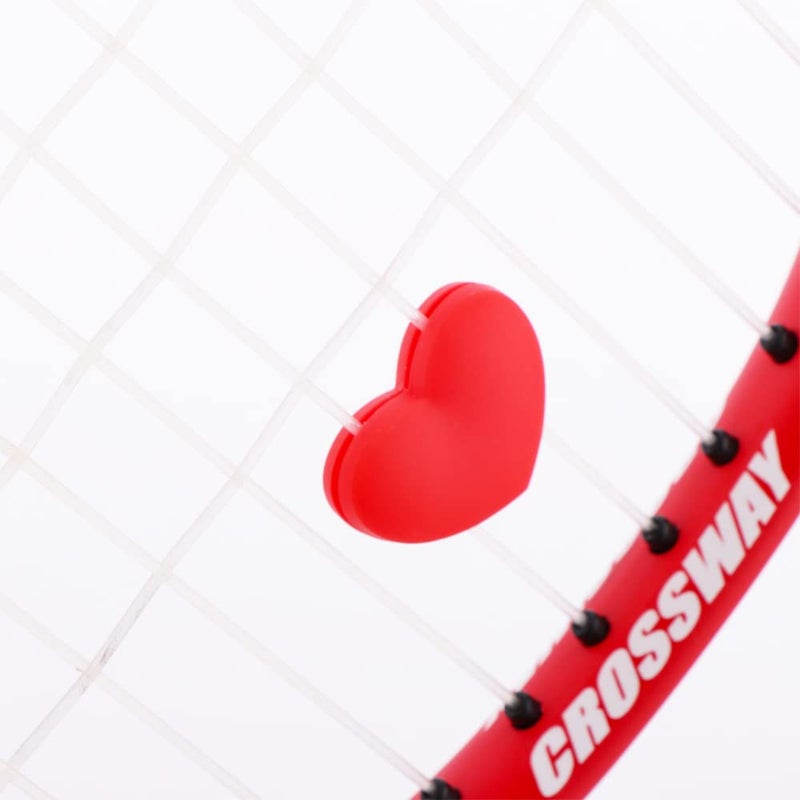 DQITJ 8 Pack Tennis Racquet Dampeners, Heart Shape Rubber Tennis Racket Damper Shock Absorber, Tennis Vibration Dampener with 4 Colors - Image 4