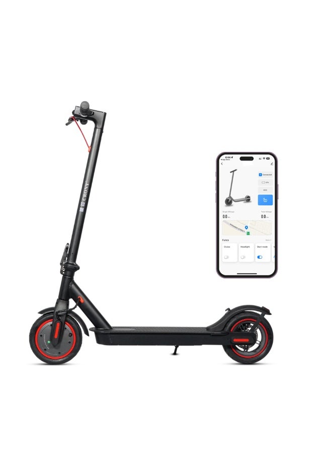 CRONY M365 Electric Scooter with APP – 250W Motor, 36V Battery, Max Speed 40 km/h, 8.5″ Tires, Foldable Aluminium Alloy Frame-BLACK - Image 3