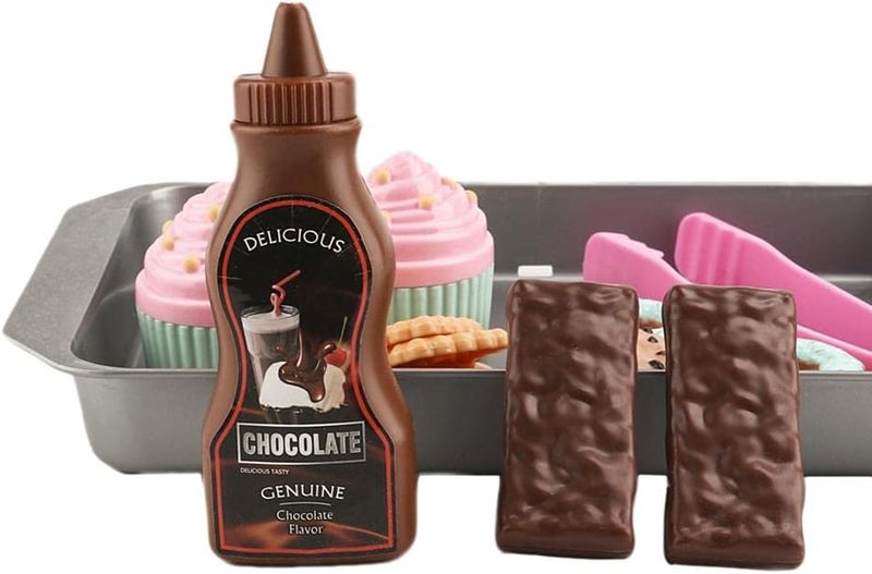 klarakoKids Food Play Toy Set klarako16pcs Plastic Cookies - Image 3