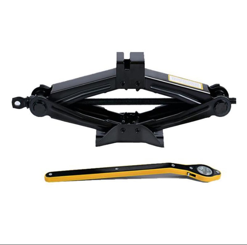 Scissor Jack with Ratchet Handle Effort SavingforSUVMPV Tyre Repair Changing Tool 2T
