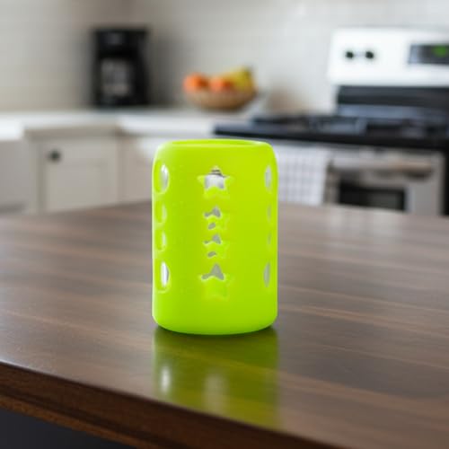 Safe-O-Kid BPA-Free Pure Silicone Bottle Cover Soft, Non-Toxic, Protective Cover for Baby Bottles, Safe for Little Ones, Durable, Easy to Clean 120 ml, Green - Pack of 1 - Image 1
