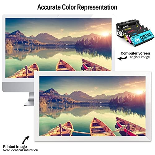 Cartlee Compatible Ink Cartridges Replacement for HP 952xl Ink Cartridges Combo Pack for HP 952 Combo Pack for HP952XL for 8710 Printer 952 XL for HP952 Black and Color 4pk - Image 4