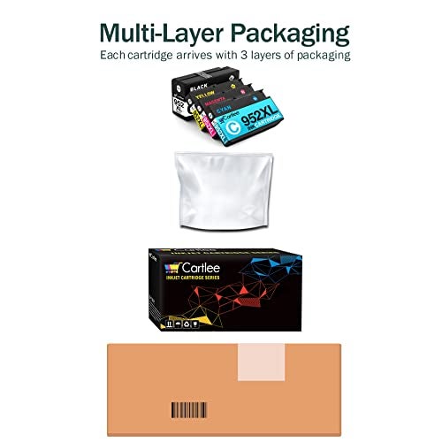 Cartlee Compatible Ink Cartridges Replacement for HP 952xl Ink Cartridges Combo Pack for HP 952 Combo Pack for HP952XL for 8710 Printer 952 XL for HP952 Black and Color 4pk - Image 5