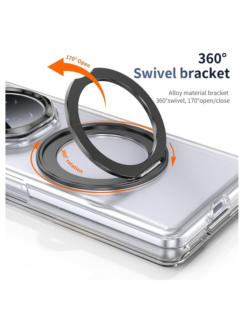 عام "حافظة مغناطيسية لهونر ماجيك V3 - مزودة بحماية شاشة، حامل دوار 360°، وغطاء شفاف مضاد للصدمات" - Image 3