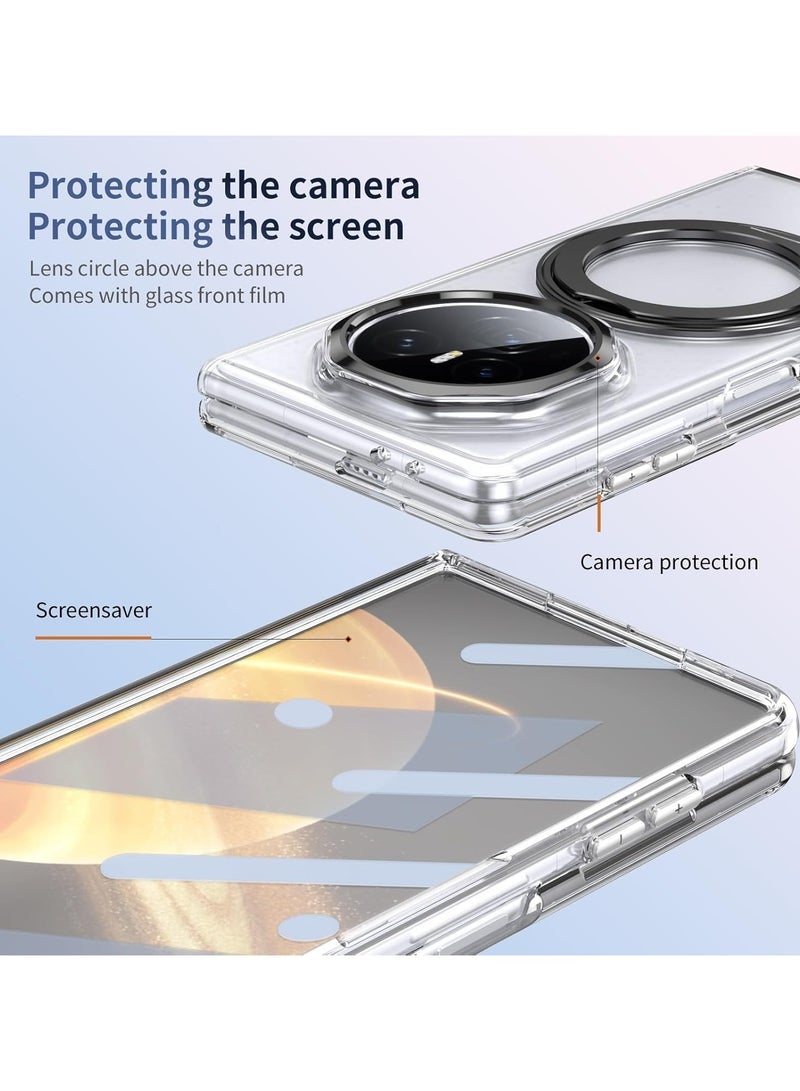 عام "حافظة مغناطيسية لهونر ماجيك V3 - مزودة بحماية شاشة، حامل دوار 360°، وغطاء شفاف مضاد للصدمات" - Image 5