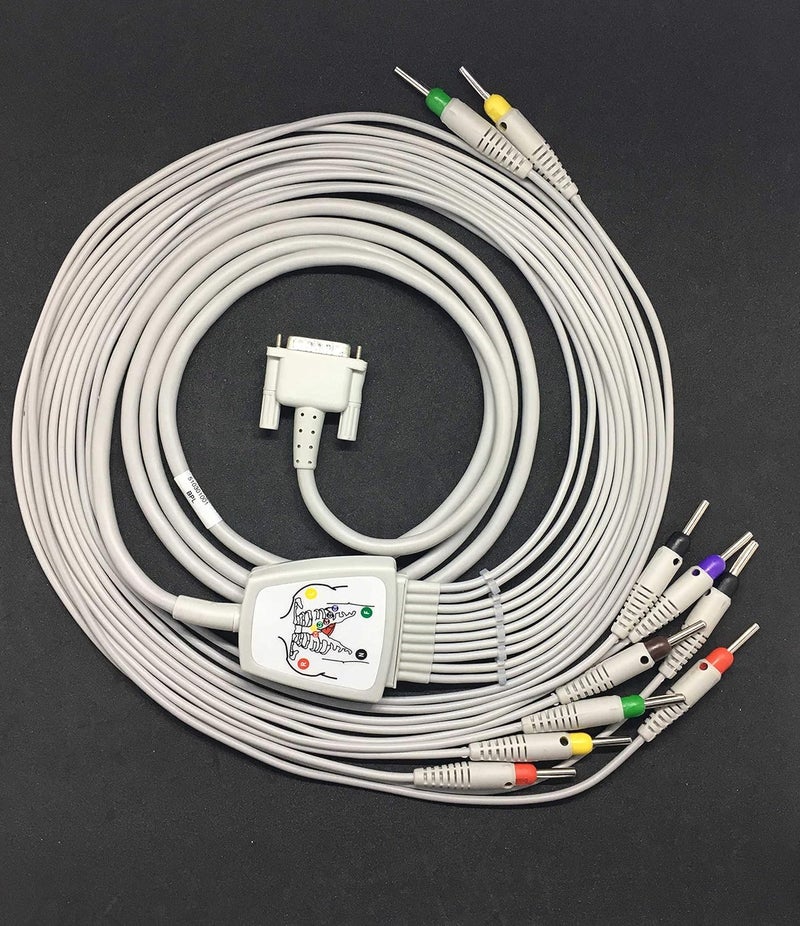 Biometric Cables 10 Lead ECG Cable Compatible for BPL108R BPL6108 BPL6108T BPL6108R BPL6208 8108R - Image 1