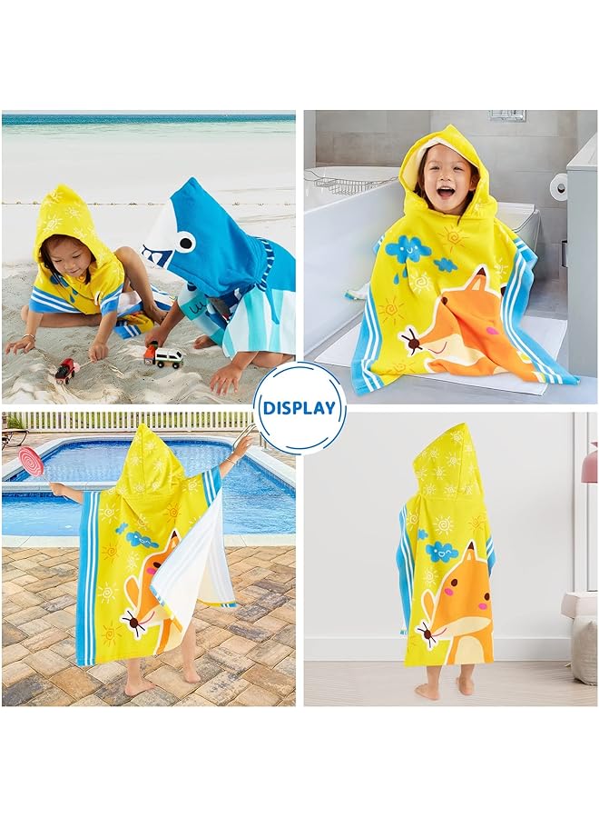 KASTWAVE Hooded Baby Towel Baby Beach Towels Thicker Hooded Beach Bath Towel Washcloths Ultra Absorbent And Softest Pool Beach Towel For Babie Toddler Unisex Kids Beach Towel Poncho - Image 4