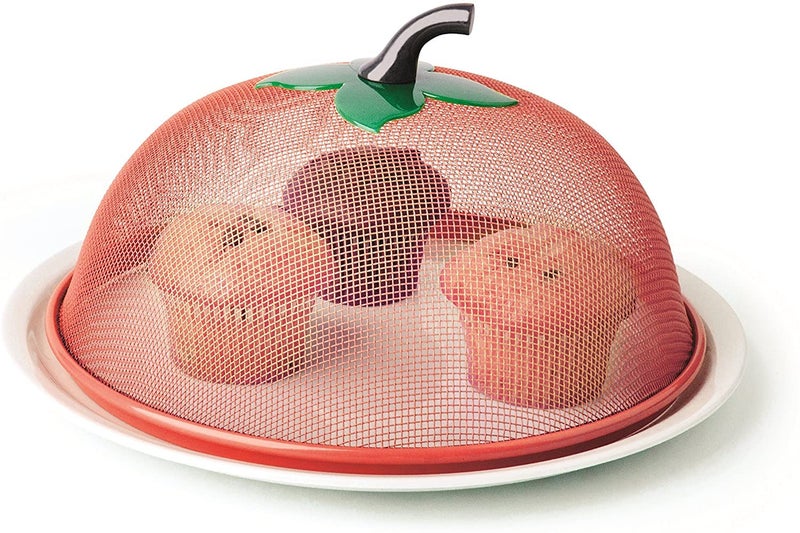 Clefairy Mesh Metal Fruit Bowl,Household Round Fruit and Vegetable Basket,Decorative Storage Container with Food Cover for Kitchen Bread Candy Picnic - Image 4