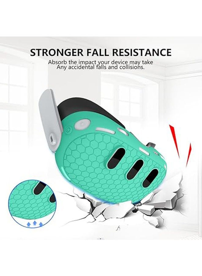 تتوافق الحافظة المكونة من 7 قطع مع ملحقات Meta/Oculus Quest 3، وأقنعة VR TPU، وأغطية المقبض لأجهزة التحكم Quest 3، ودروع الوجه، ورقع العين المقاومة للعرق، وواقيات العدسات - Image 2