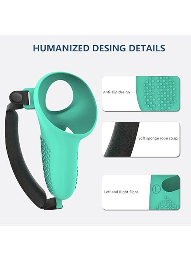 تتوافق الحافظة المكونة من 7 قطع مع ملحقات Meta/Oculus Quest 3، وأقنعة VR TPU، وأغطية المقبض لأجهزة التحكم Quest 3، ودروع الوجه، ورقع العين المقاومة للعرق، وواقيات العدسات - Image 4