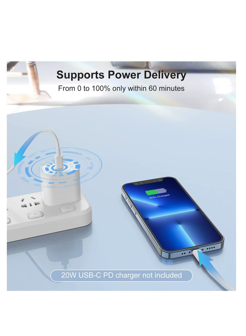 سيلي كابل لايتنينج إلى USB-C، 60 واط، 1 متر، كابل iPhone USB C إلى Lightning، كابل بيانات نانو شحن فائق التنظيم من النوع C متوافق مع iPhone 14/13/12/11/Mini/Pro - Image 4