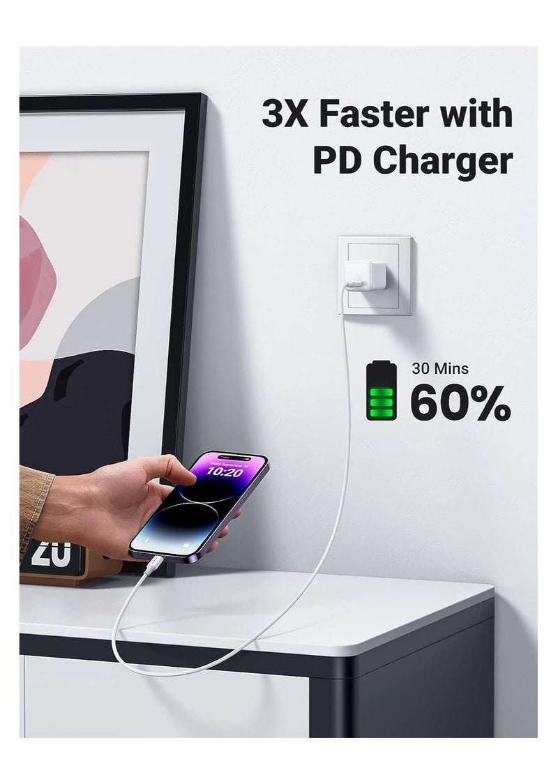 سيلي كابل لايتنينج إلى USB-C، 60 واط، 1 متر، كابل iPhone USB C إلى Lightning، كابل بيانات نانو شحن فائق التنظيم من النوع C متوافق مع iPhone 14/13/12/11/Mini/Pro - Image 2
