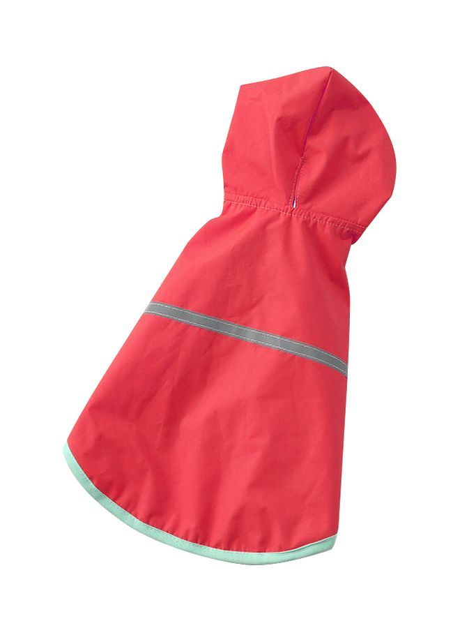 NIBEMINENT Hooded Summer Raincoat Red/Grey S