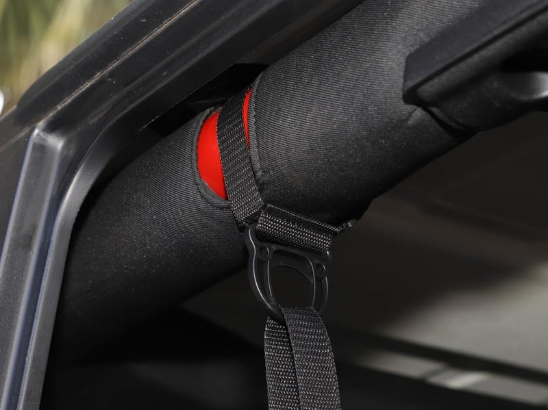 FSYHKJ 4-Pack Black Coat Hook Kit for Jeep Wrangler 1997-2024 Unlimited CJ YJ LJ TJ JK JKU JL JLU 4XE Gladiator JT Clothes Rack Roll Bar Accessories General standard compliant quality - Image 4