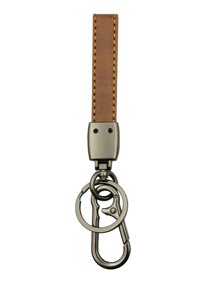 ISUZU Car Key Chain Super Finish Metal Ring PU Leather Strap Keychain Home Key Chain Car Keychain ISUZU - 1Pcs  - Image 3
