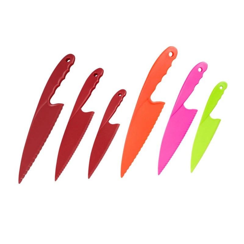 6PCS Plastic Fruit Cutters For Dessert Lightweight Easy Store Random Color - Image 2