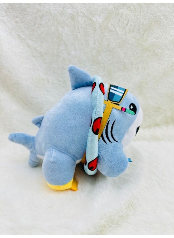 general Jeff the Land Shark plush doll toy cute swimming Ring Shark plush Toy suitable for home decoration the best Gift for family and friends - Image 3