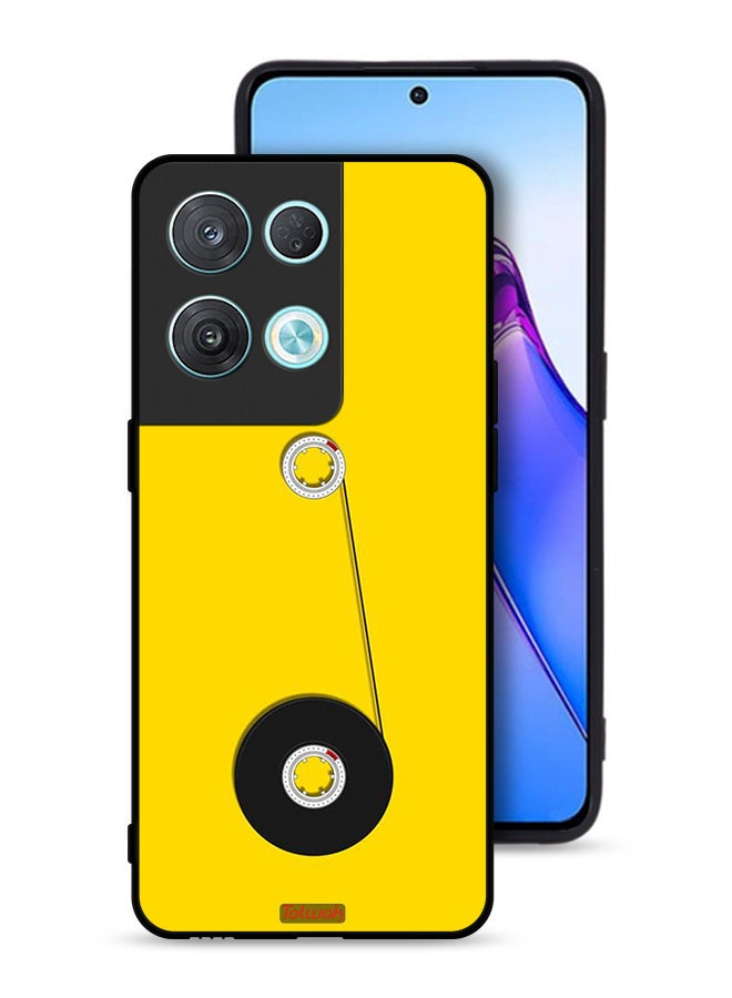 Tolwak Oppo Reno8 Pro 5G Protective Case Cover Cassette Wheel Art - Image 1