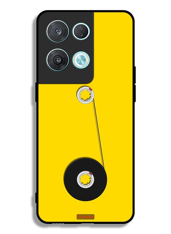 Tolwak Oppo Reno8 Pro 5G Protective Case Cover Cassette Wheel Art - Image 2