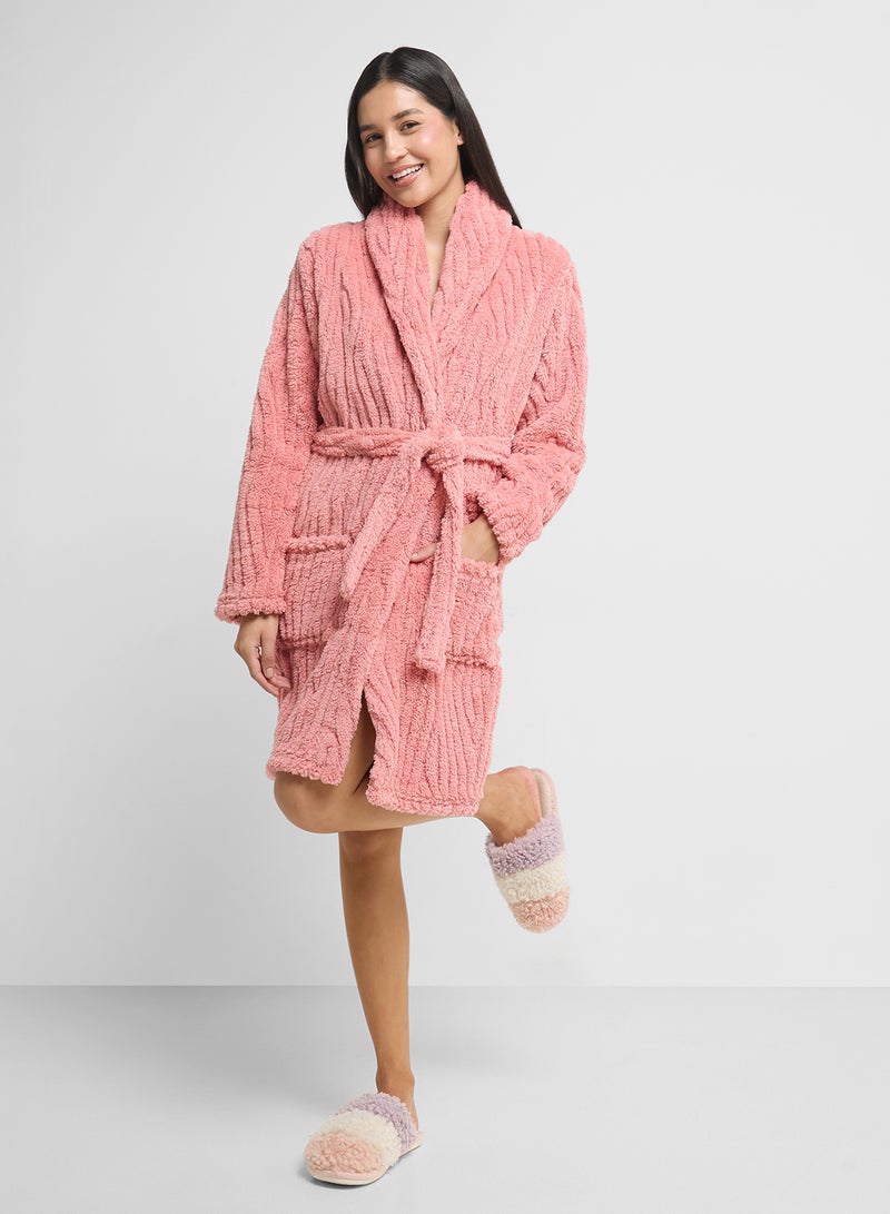 Ginger Plush Terry Bath Robe  - Image 4