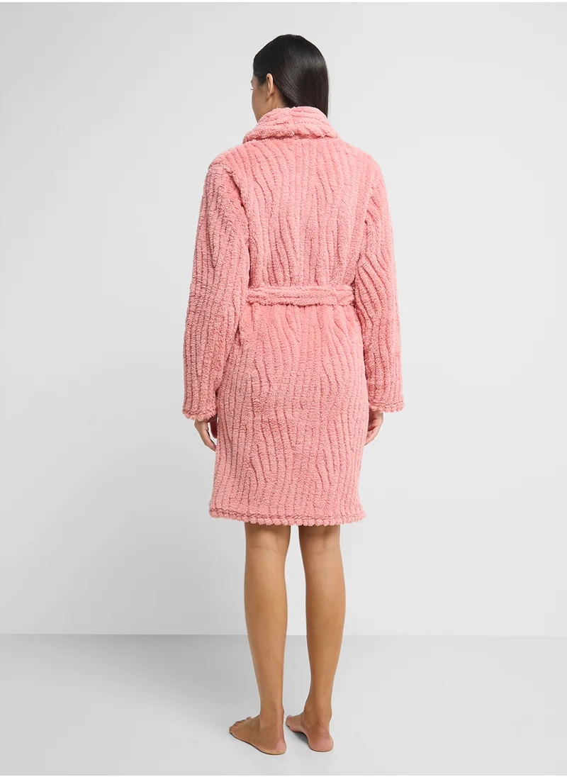 جينجر Plush Terry Bath Robe