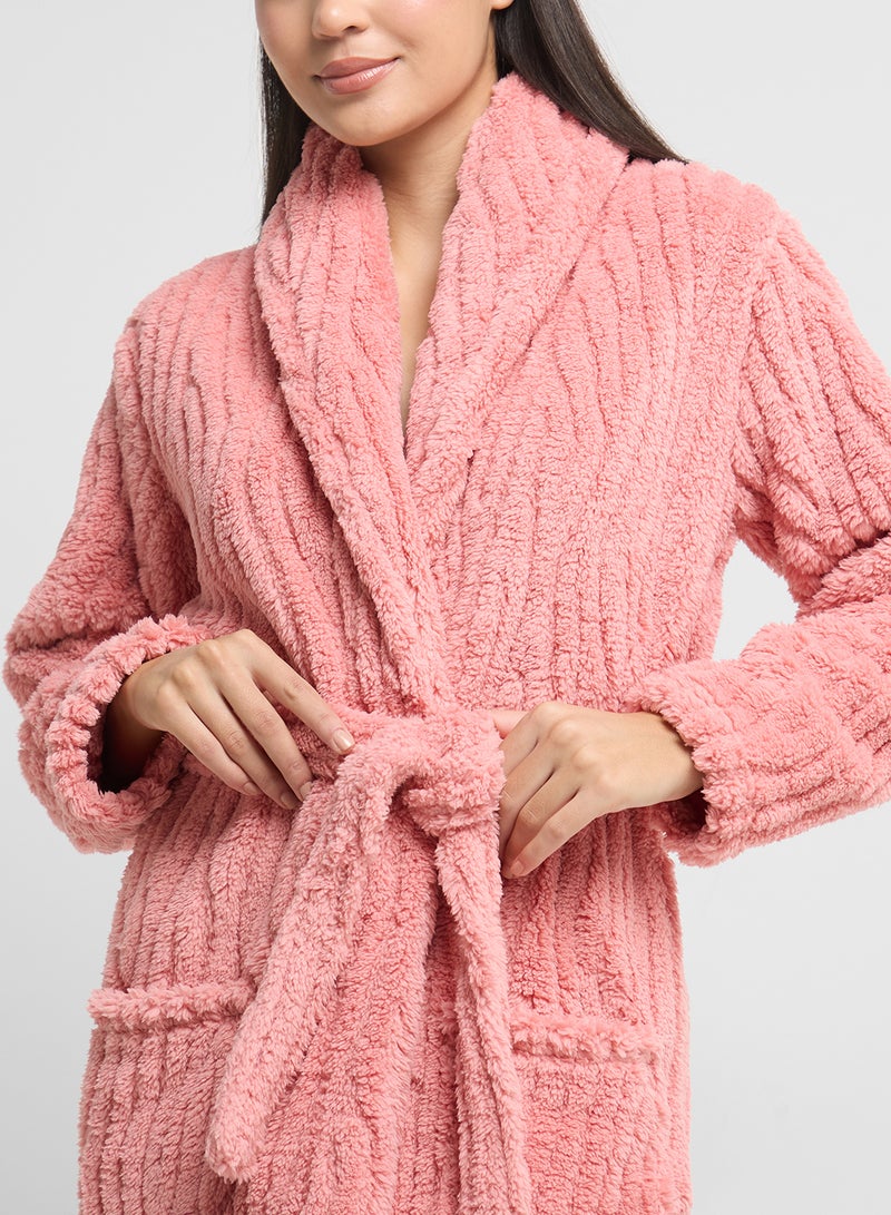 Ginger Plush Terry Bath Robe  - Image 3