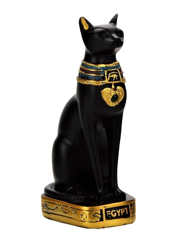 Egyptian Cat Statue Made of Stone, Resin and Resin Egyptian Cat Statue for Home Room Decoration Home Decor Gifts (Medium Height 5.4 Inch) Black - pzsku/Z49848A12A3F908E49E63Z/45/_/1737619783/8a70bf38-bec7-4915-a3a2-4b14a568a08f