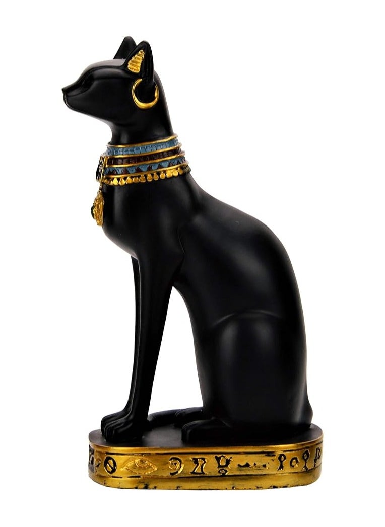 Egyptian Cat Statue Made of Stone, Resin and Resin Egyptian Cat Statue for Home Room Decoration Home Decor Gifts (Medium Height 5.4 Inch) Black - pzsku/Z49848A12A3F908E49E63Z/45/_/1737620618/4e310640-8a0f-4fe3-9348-db7fd3196198