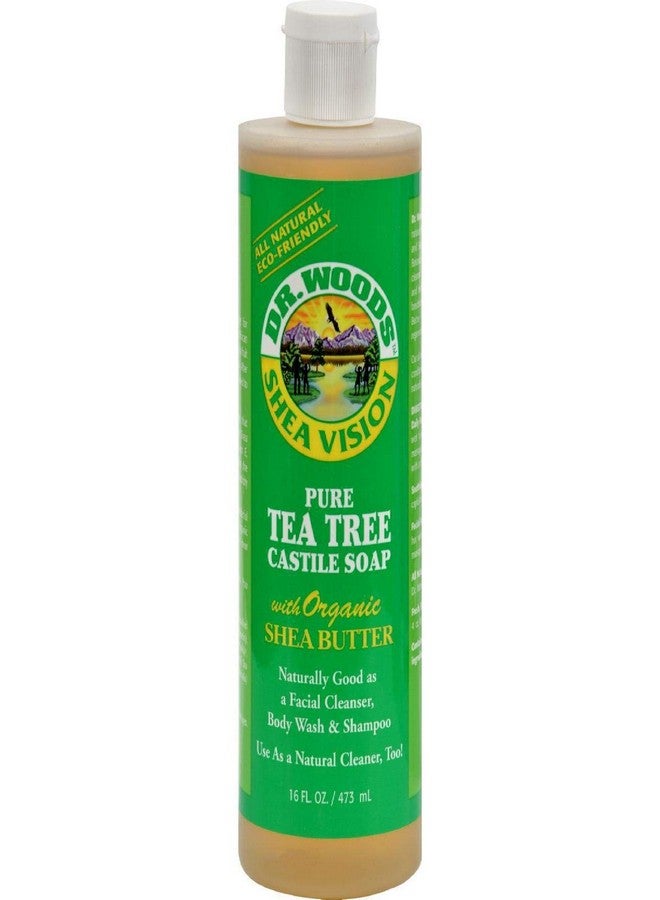 Dr. Woods صابون سائل كاستيل من شجرة الشاي النقية مع زبدة الشيا العضوية 16 أونصة - Image 1