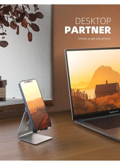 Lamicall Phone Stand Adjustable Phone Holder Mount Compatible With Iphone 12 11 Mini Pro Max Xs Xr X 8 7 6 Plus Galaxy S20 S10 S9 S8 S7 Note 10 9 Switch Smartphones Silver  - Image 3
