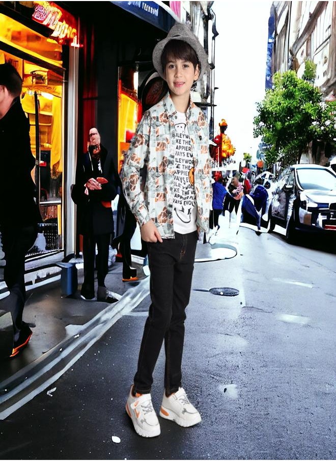 CHOiCE - Summer 2024 Fashion: Boys' Ensemble (Shirt & Tee) for 5-Year-Olds - Smooth Textures and Lively Hues for a Chic, Cozy Appearance, The best supplier for the product 🌈 CHOICE - Image 1