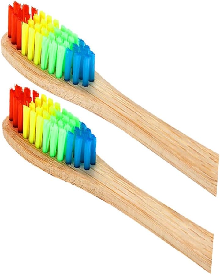 Assorted Color Toothbrushes 4 Pack Ergonomic Design Comfortable Grip For Travel Home College - Image 3
