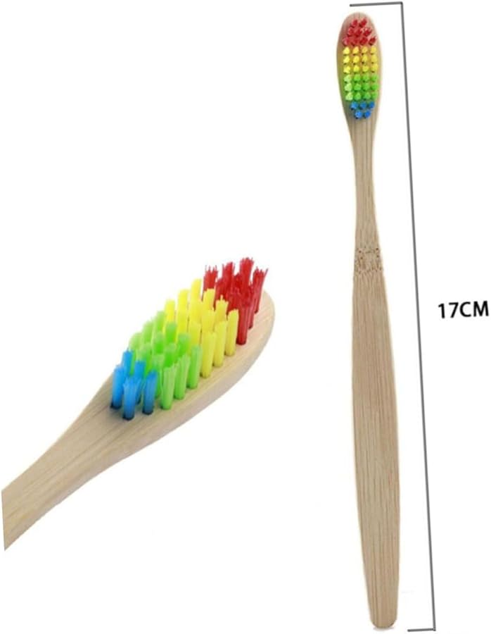 Assorted Color Toothbrushes 4 Pack Ergonomic Design Comfortable Grip For Travel Home College - Image 5