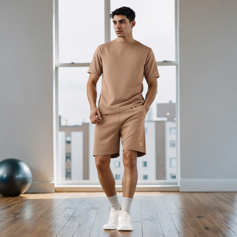 ADOT by Splash Waffle Textured Shorts with Pockets