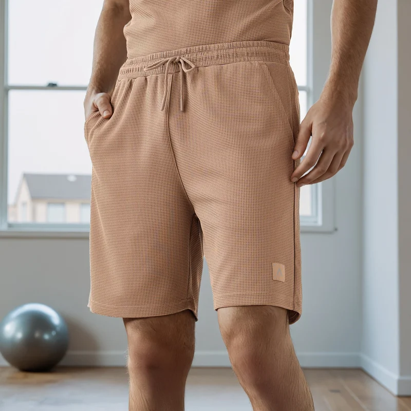 ADOT by Splash Waffle Textured Shorts with Pockets