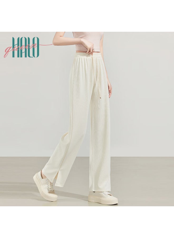 HALOQUEEN Halo Queen Women's Casual Drawstring Wide Leg Pants Spring Autumn Fashion Loose Straight Leg Pants H13qk5970 - Image 5