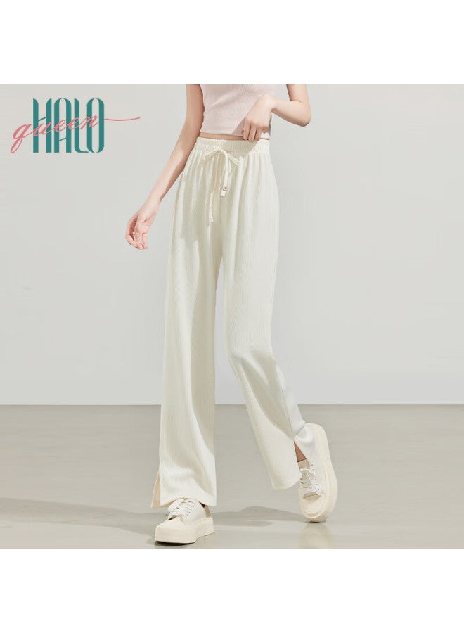 HALOQUEEN Halo Queen Women's Casual Drawstring Wide Leg Pants Spring Autumn Fashion Loose Straight Leg Pants H13qk5970 - Image 3